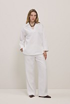 Poplin Relaxed Longline Shirt