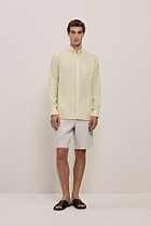 Regular Fit Linen Classic Long Sleeve Shirt