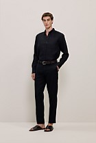 Regular Fit Linen Classic Long Sleeve Shirt