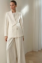 Linen Cotton Double Breasted Blazer