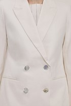 Linen Cotton Double Breasted Blazer