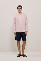 Regular Fit Linen Classic Long Sleeve Shirt