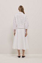 Embroidered Feather Detail Shirt