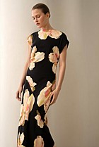 Caelia Draped Bias Dress