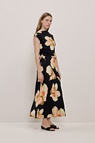 Caelia Draped Bias Dress
