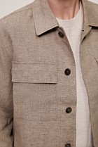 Yarn Dyed Linen Twin Pocket Jacket