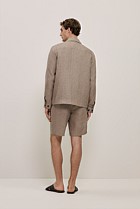 Yarn Dyed Linen Twin Pocket Jacket
