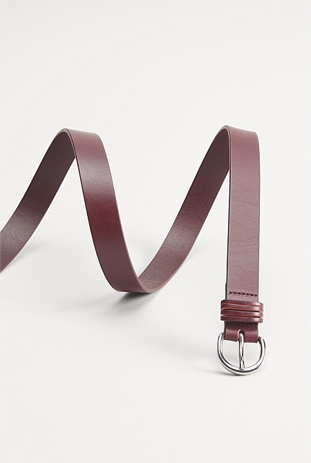 Leather Slim Belt