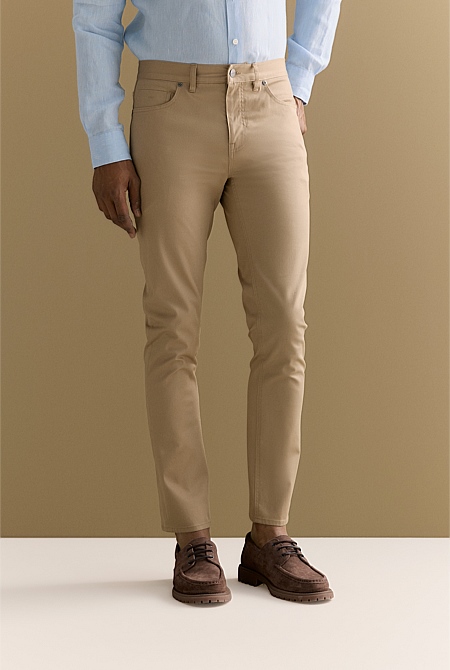 Regular Fit Five Pocket Travel Pant