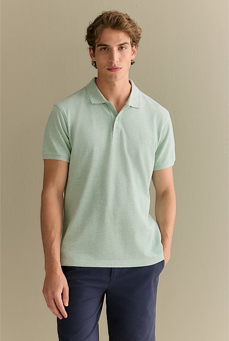 Classic Pique Marle Monogram Polo