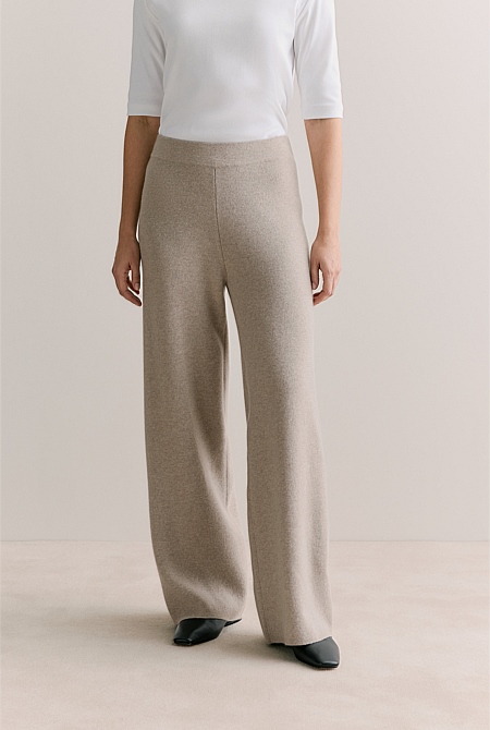 Merino Cashmere Pull On Pant