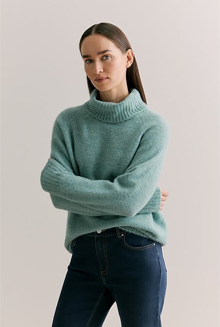 Alpaca Merino Blend Rollneck