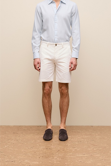 Stretch Cotton Twill Chino Short