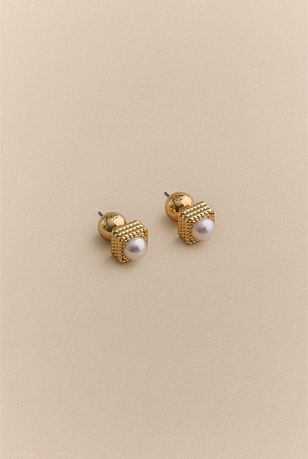 Kembla Pearl Stud Earrings