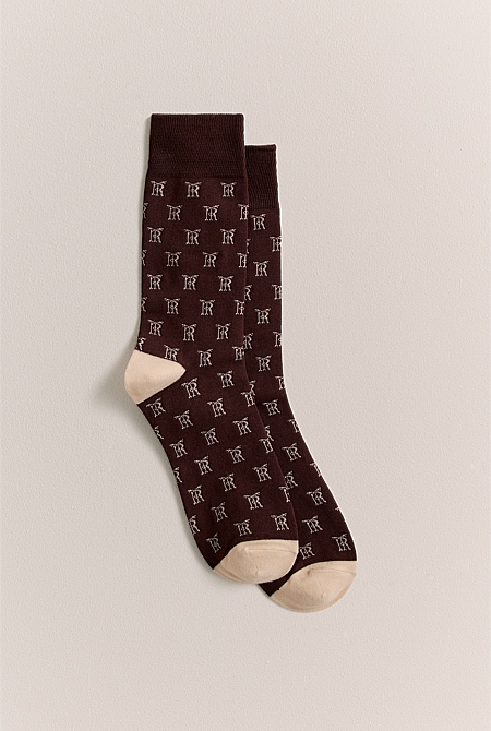 Monogram Sock
