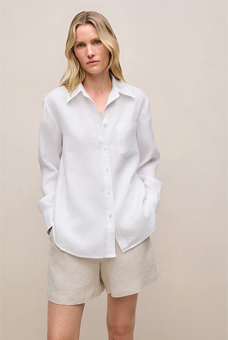 Linen Relaxed Pocket Shirt