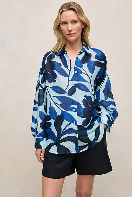 Marea Linen Silk Resort Shirt