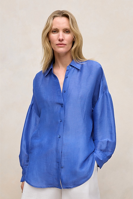 Linen Silk Resort Shirt