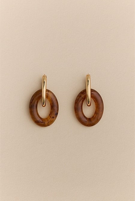 Werri Tort Resin Earrings