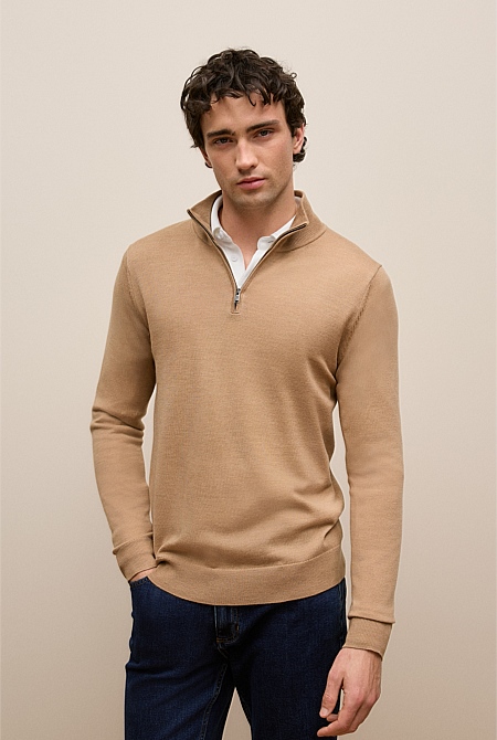 Merino Half Zip