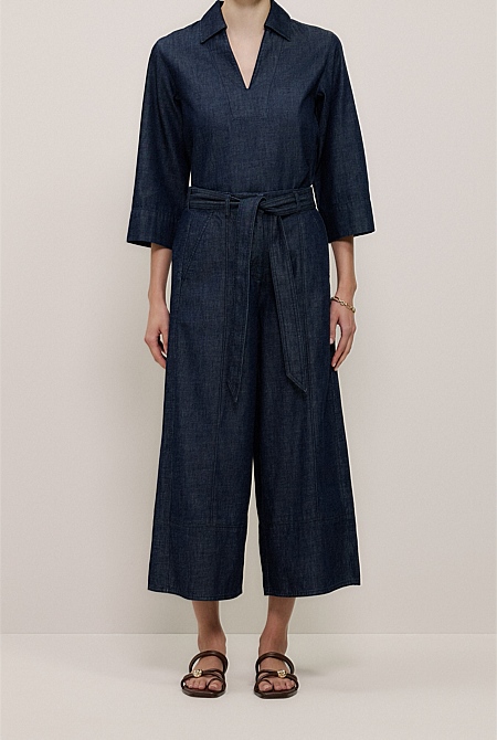 Soft Denim Culotte