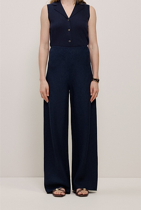 Linen Bias Pant