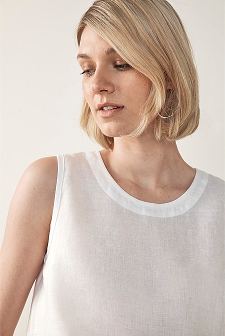 Linen Shell Top