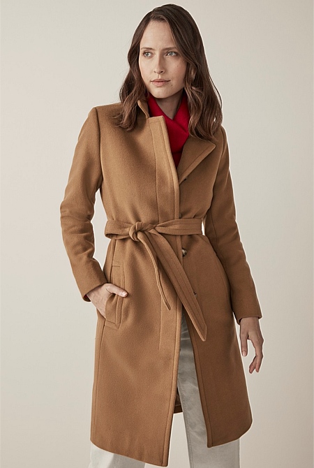 Funnel Neck Coat