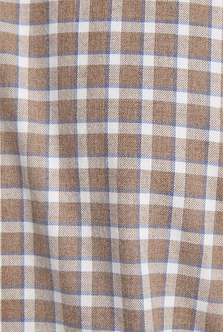 Regular Brushed Cotton Gingham Shirt