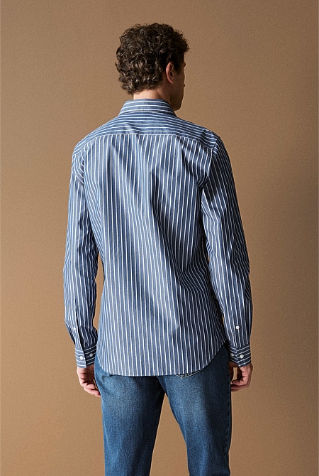 Regular Fit Cotton Urban Striped Shirt