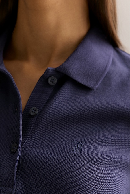 Australian Cotton Pique Classic Monogram Polo