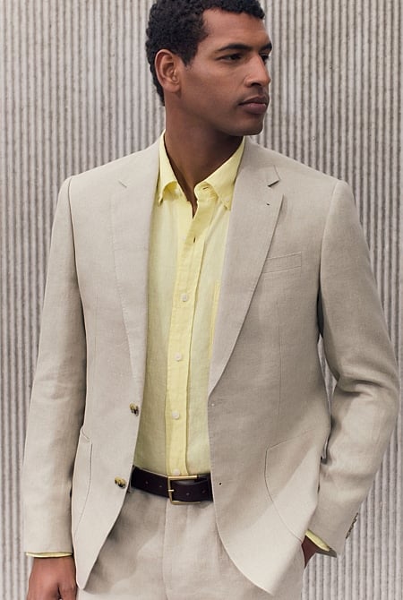 Regular Fit Belgian Linen Blazer