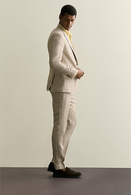 Regular Fit Belgian Linen Blazer