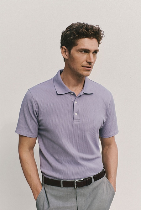 Cotton Jacquard Polo