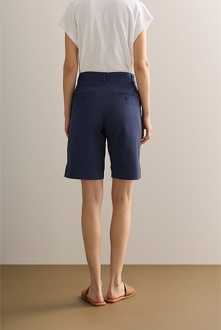 Stretch Cotton Twill Walker Short