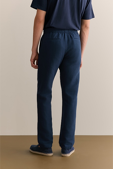 Linen Cotton Pull On Pant