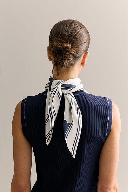 Silk Twill Palm Neckerchief