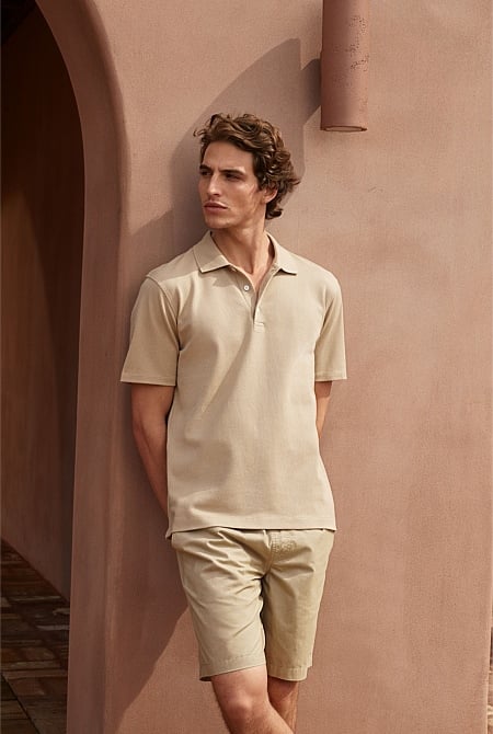 Cotton Jacquard Polo