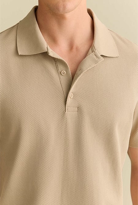 Cotton Jacquard Polo