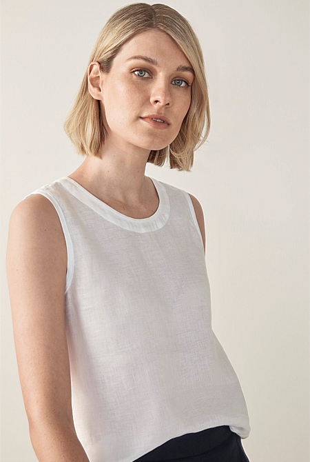 Linen Shell Top