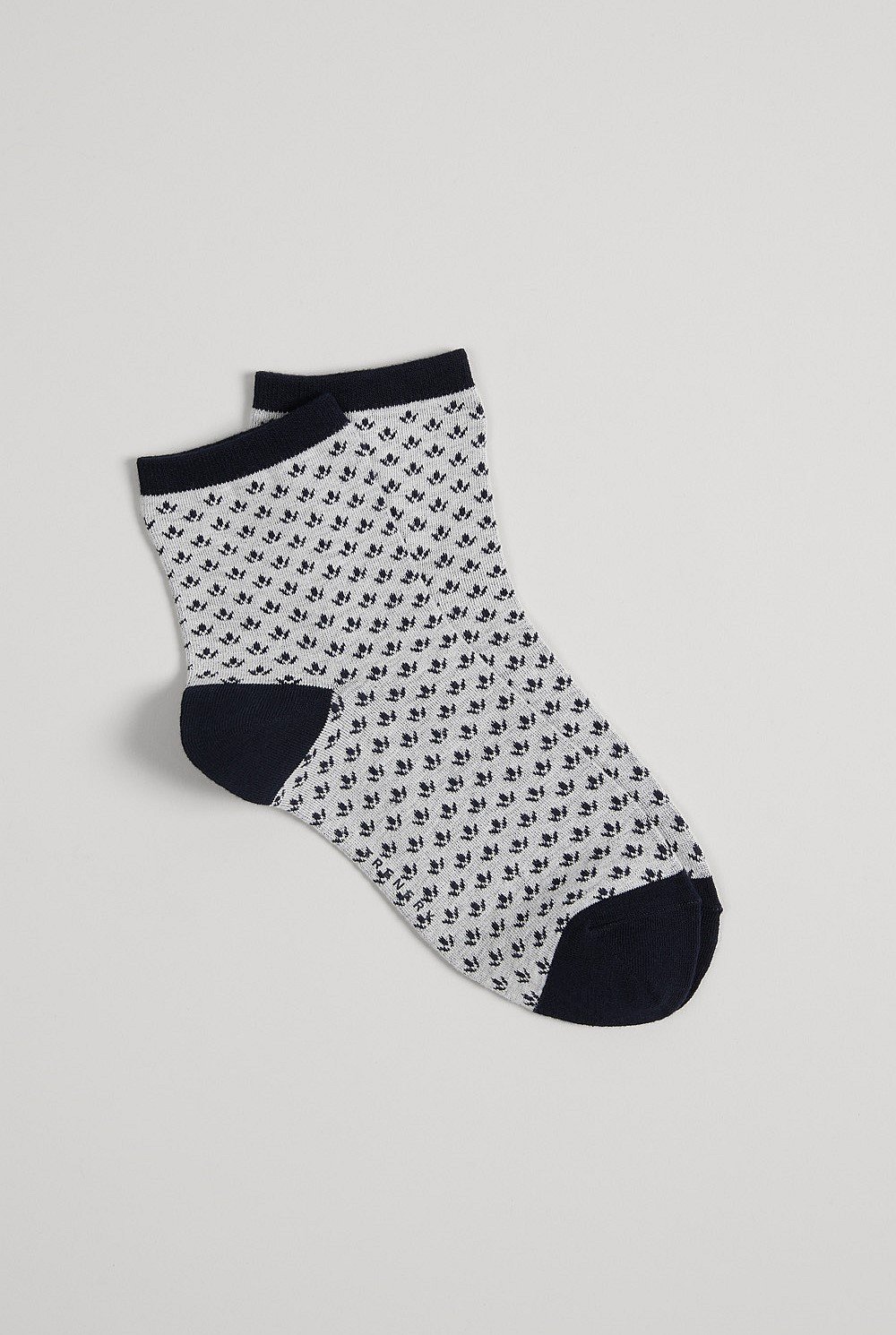 Geo Petal Crew Sock