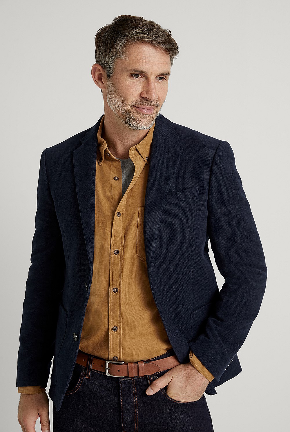 Regular Fit Moleskin Blazer