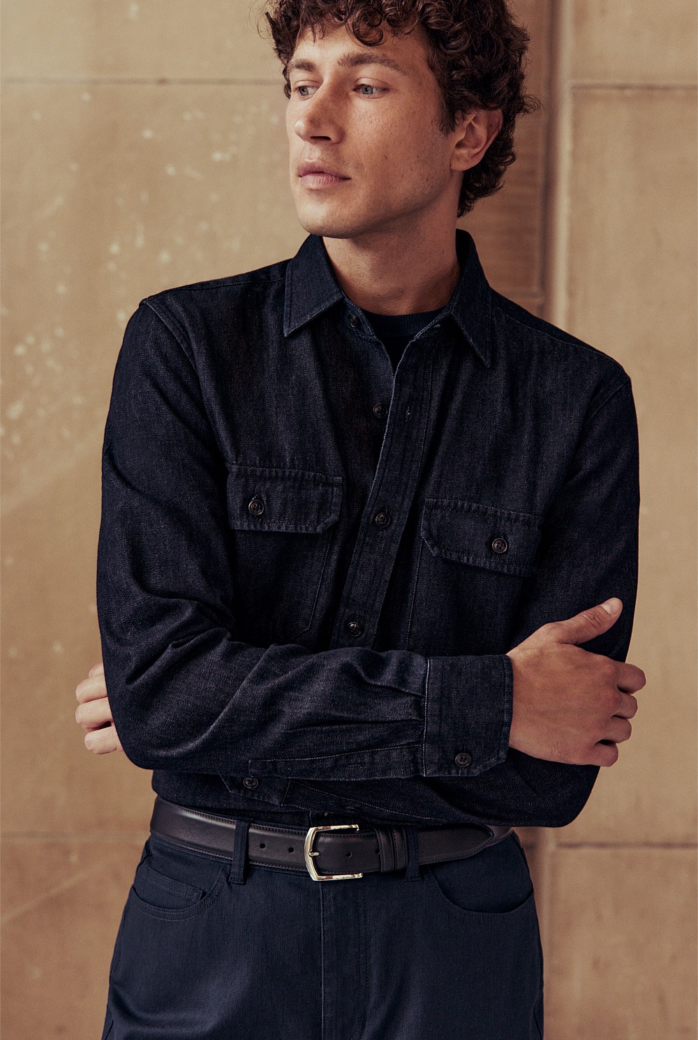 Regular Fit Denim Twill Shirt