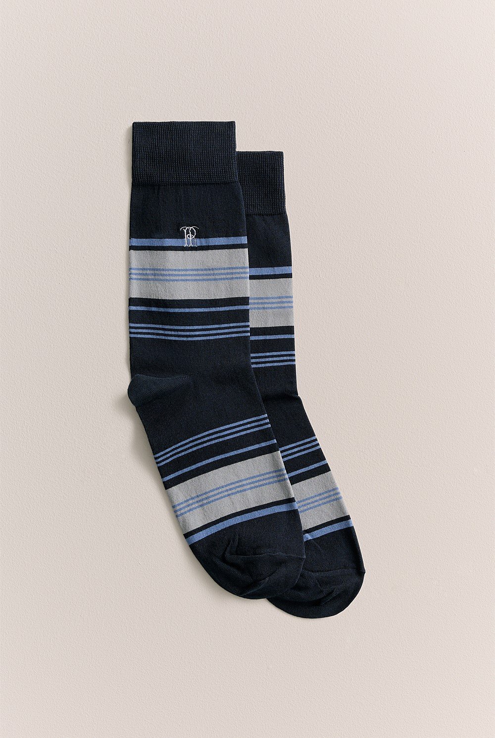 Bold Stripe Crew Sock