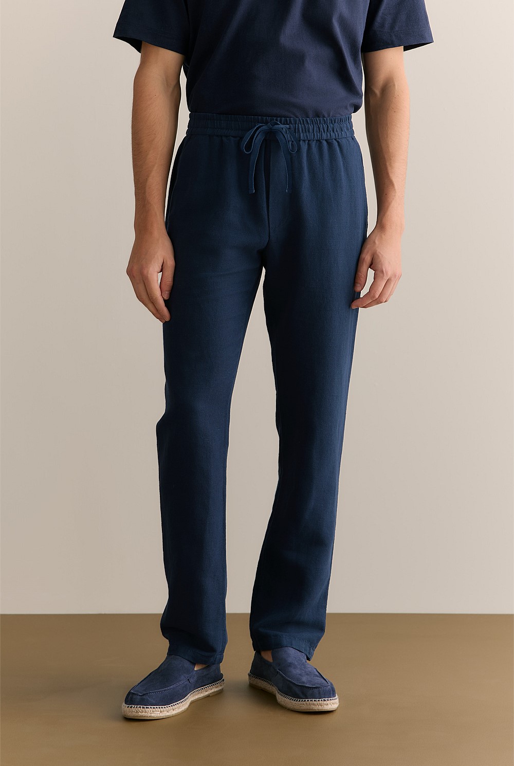 Linen Cotton Pull On Pant