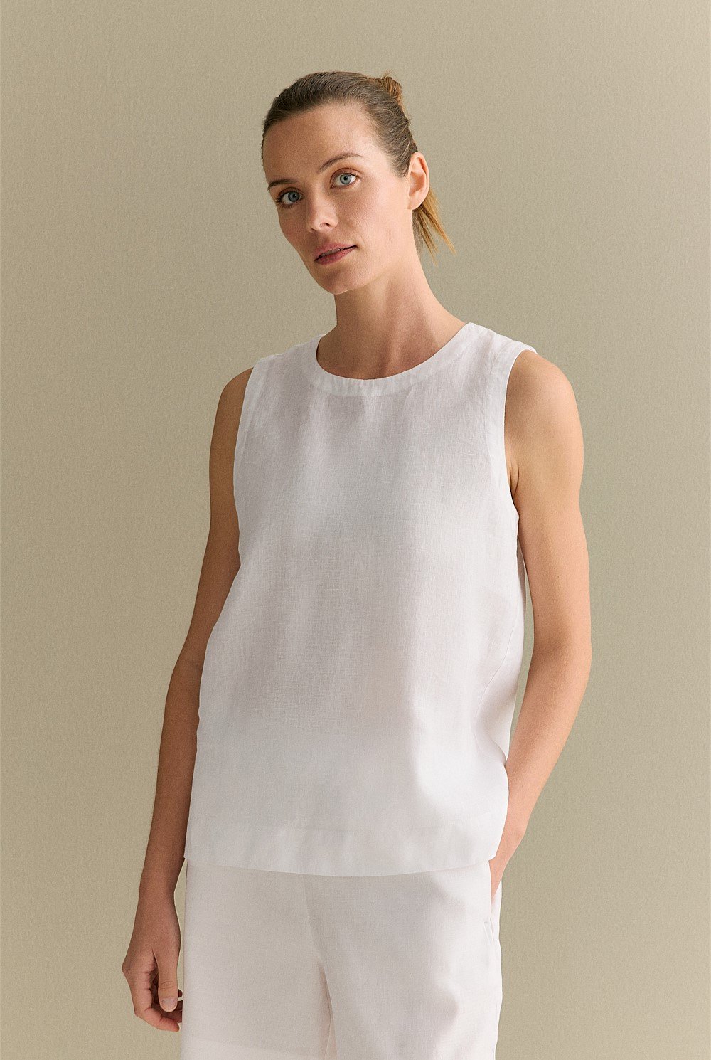 Linen Shell Tank