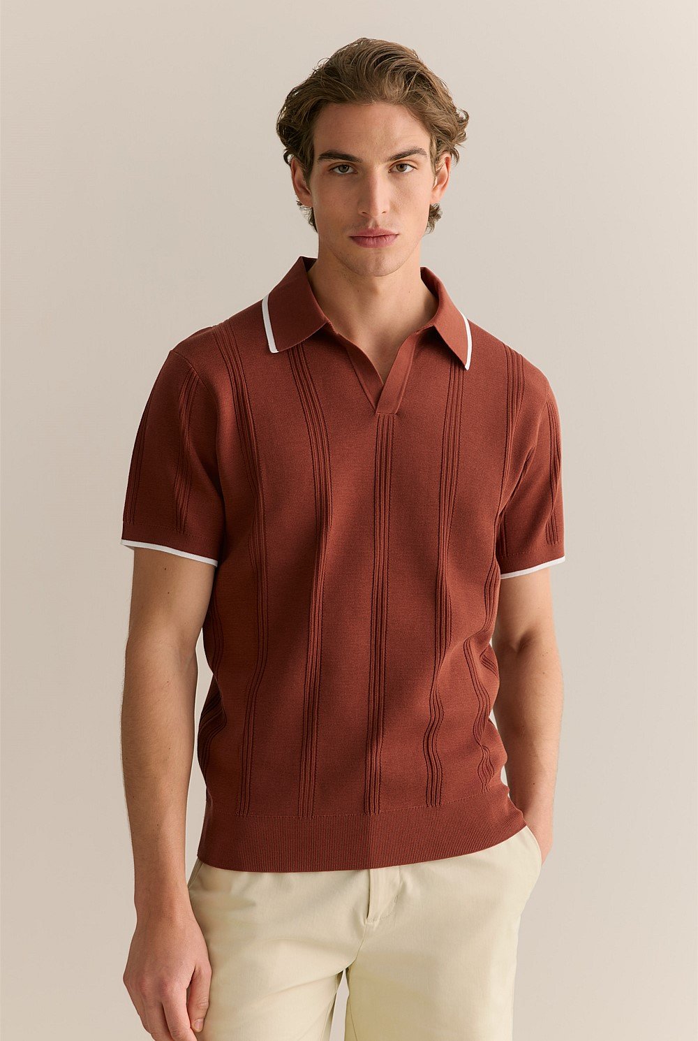 Mercerised Cotton Tipped Polo