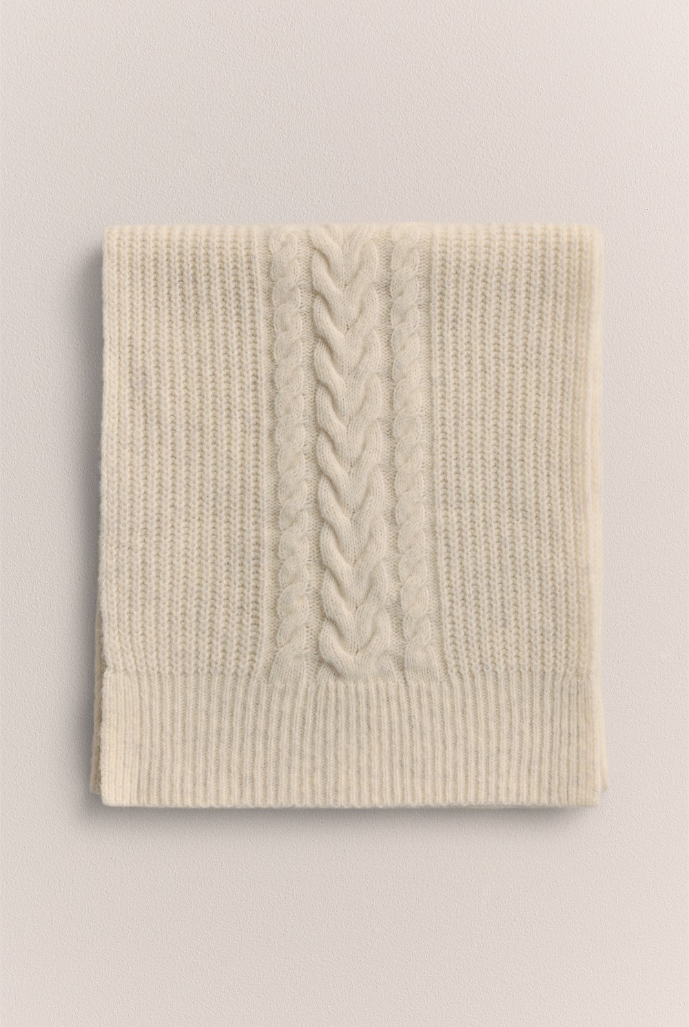 Merino Cable Knit Scarf