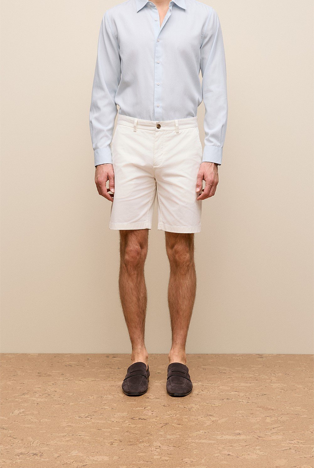 Stretch Cotton Twill Chino Short