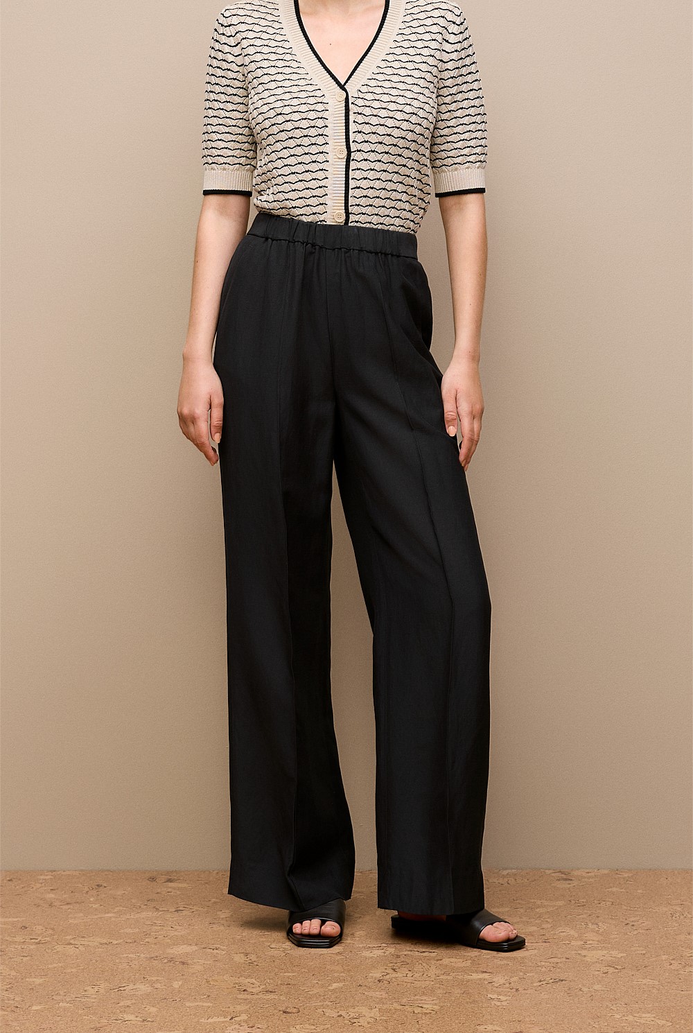 Soft Pinstitched Pant